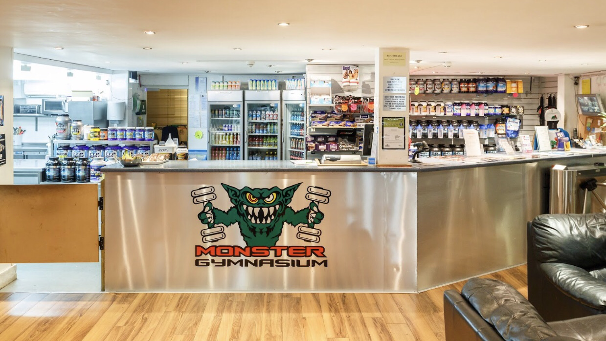 Inside Monster Gym, Cheshunt, Hertfordshire